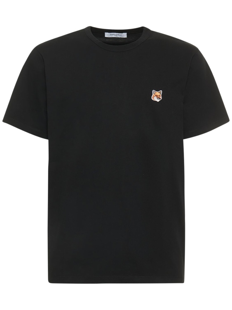 Fox logo cotton jersey t-shirt - 1