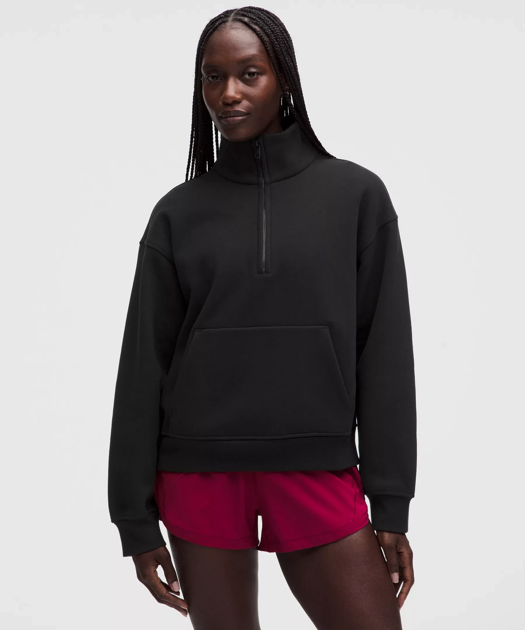 Women's Steady State SuperLoft Funnel-Neck Half Zip - 1