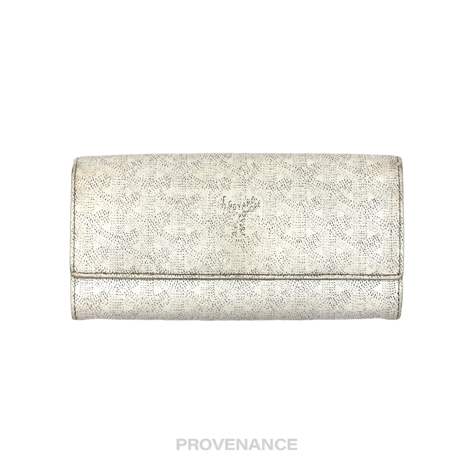 Goyard Varenne Long Wallet - White Goyardine - 1