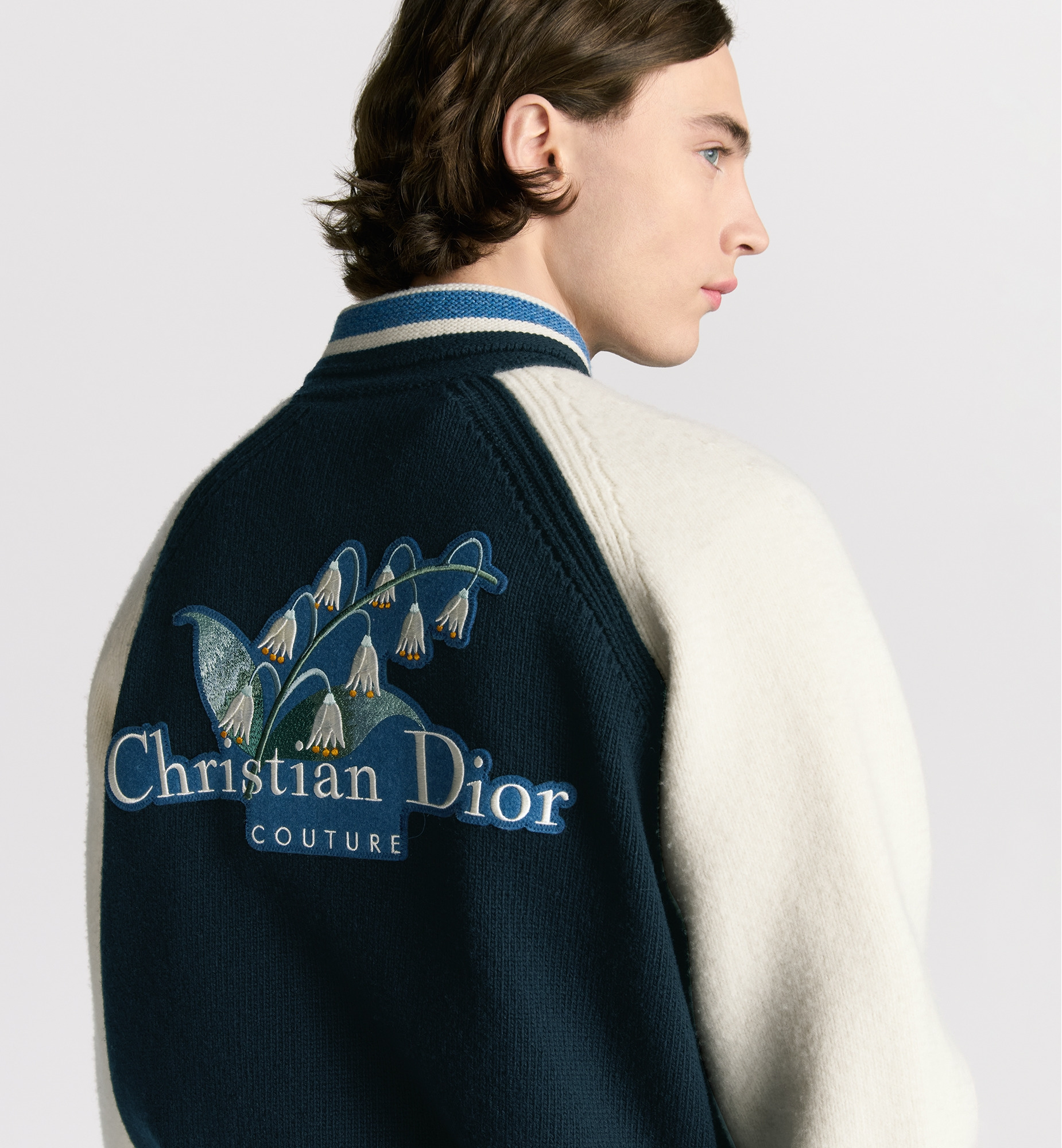 Christian Dior Couture Lily of the Valley Varsity Cardigan - 4