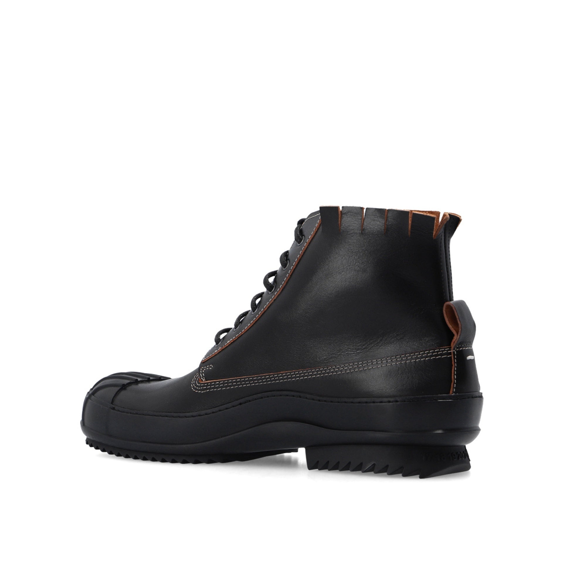 LEATHER HIGH-TOP SNEAKERS - 3