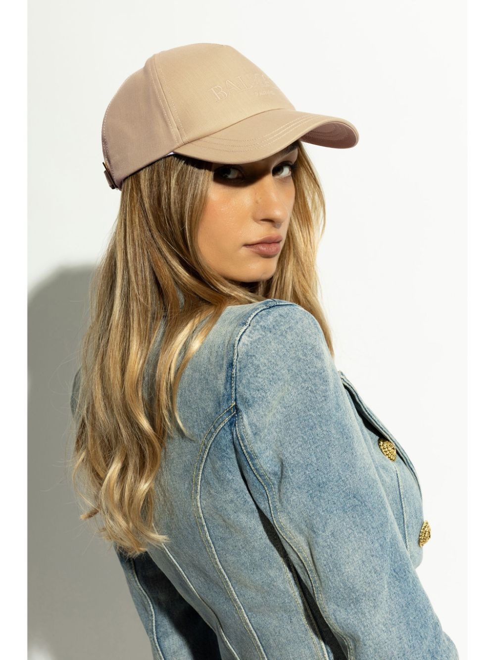 logo-embroidered cotton baseball cap - 2