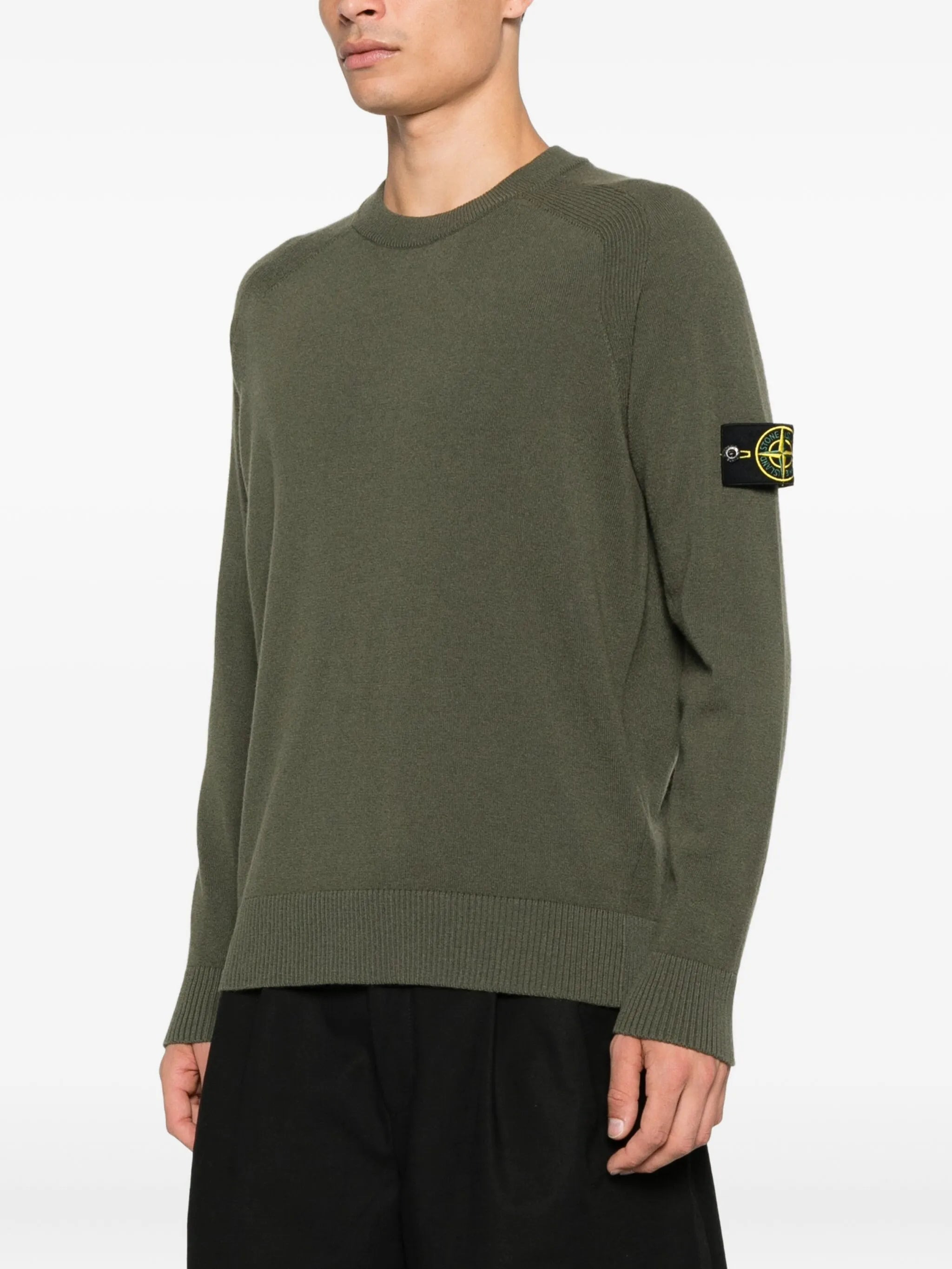 Stone Island Raglan-sleeves Wool Sweater - 2