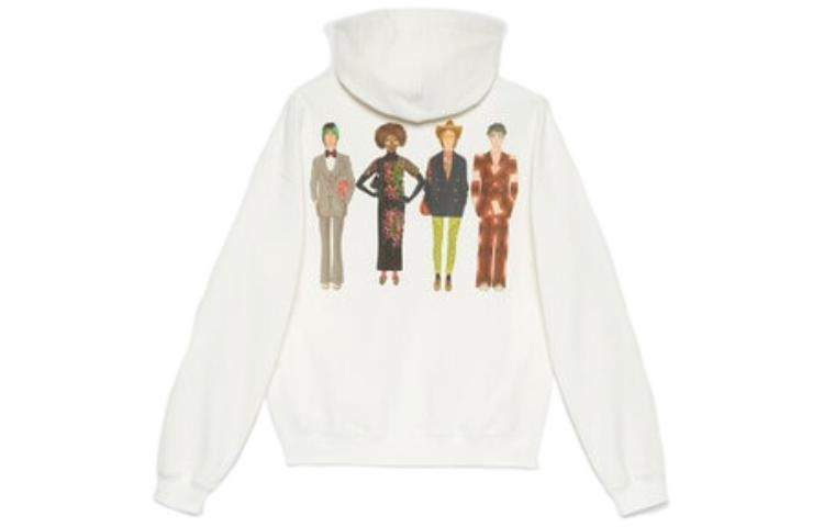 Gucci Exquisite Logo Hooded Sweatshirt 'White' 700120-XJEXD-9095 - 2