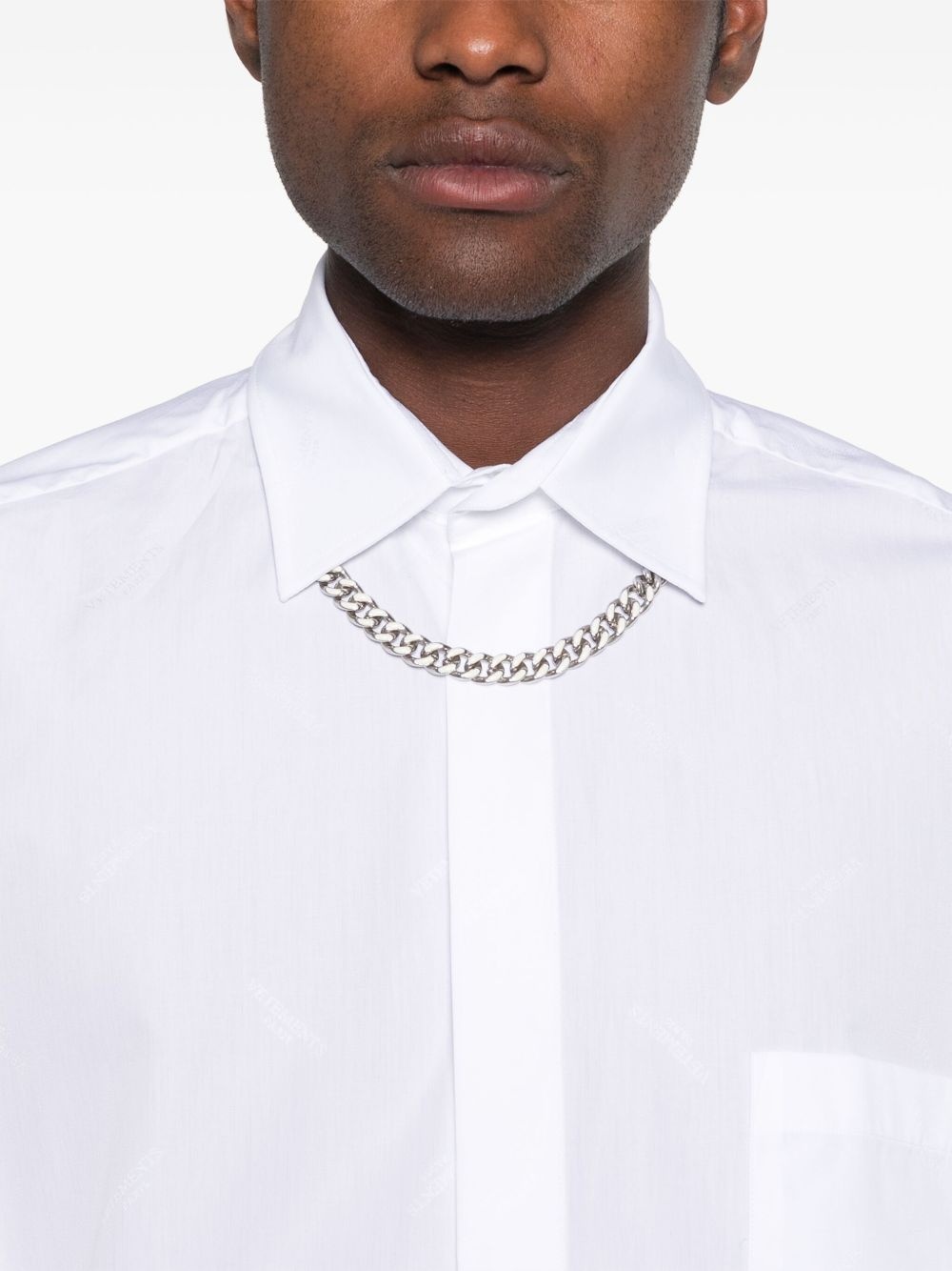 logo-jacquard shirt - 5