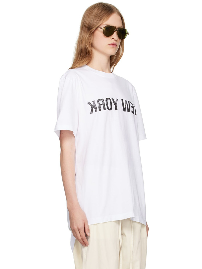 Helmut Lang White New York Seatbelt T-shirt outlook
