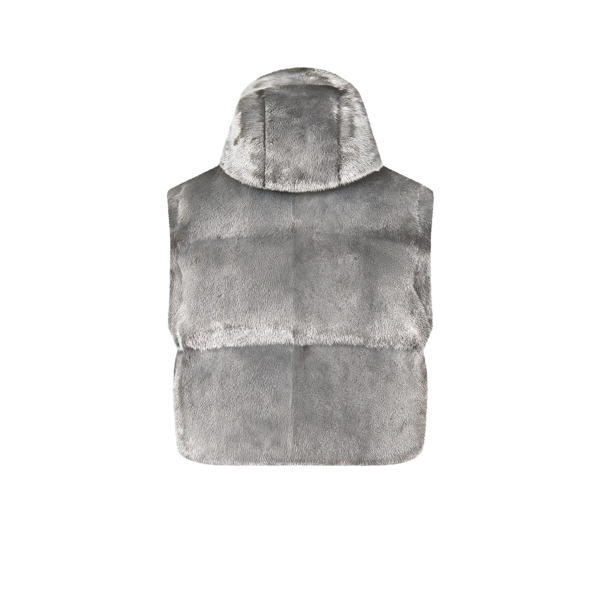 Reversible Sleeveless Mink Jacket - 3