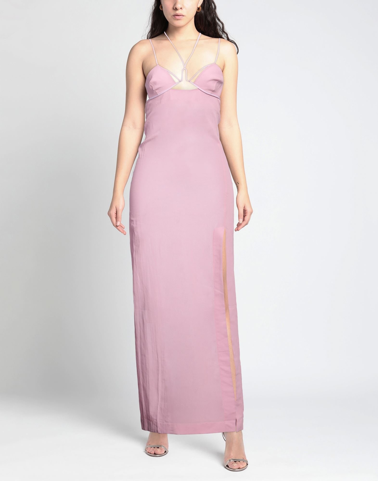 Pink Women's Long Dress - 2