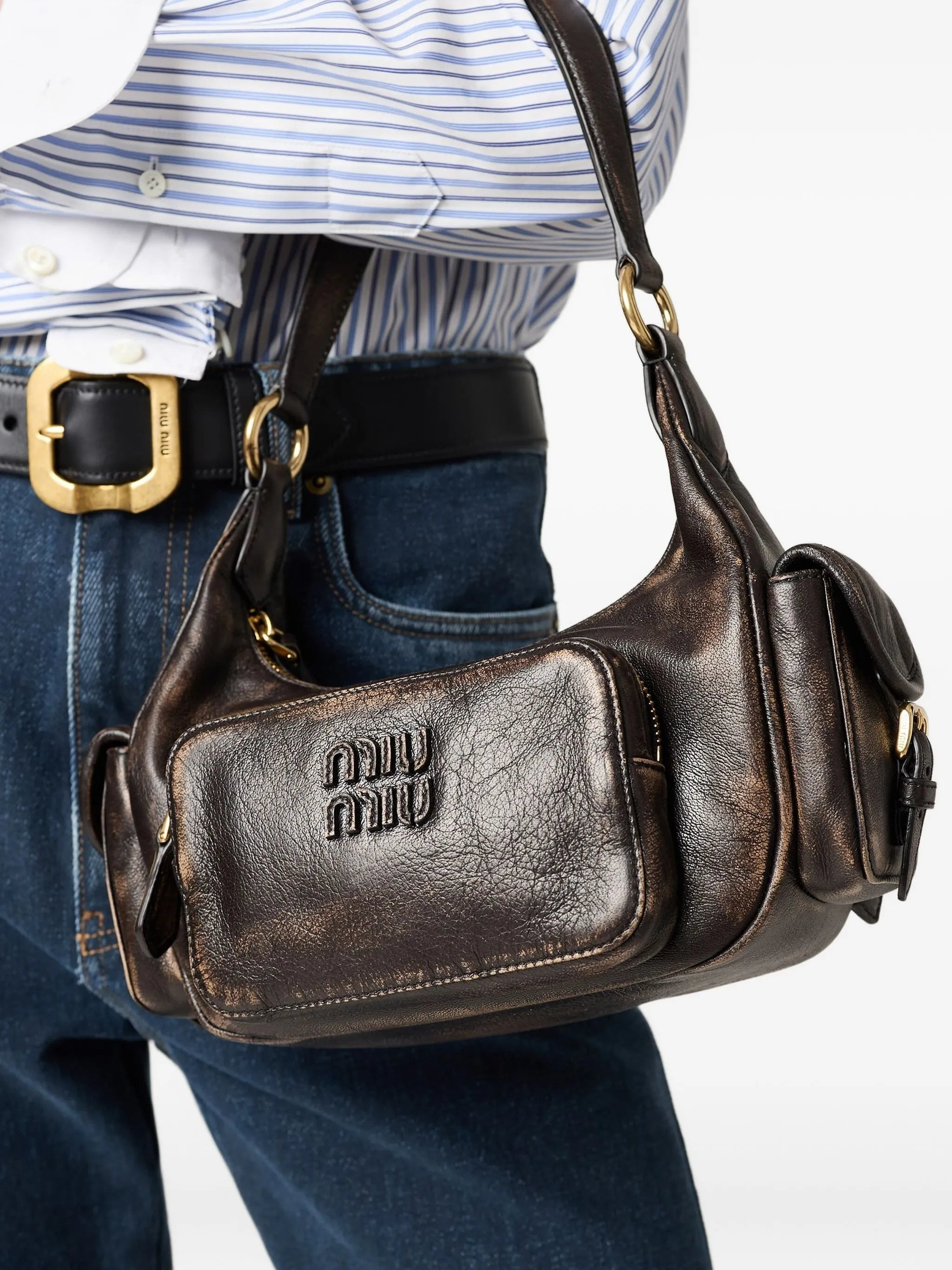 Miu Miu Pocket Shoulder Bag - 3