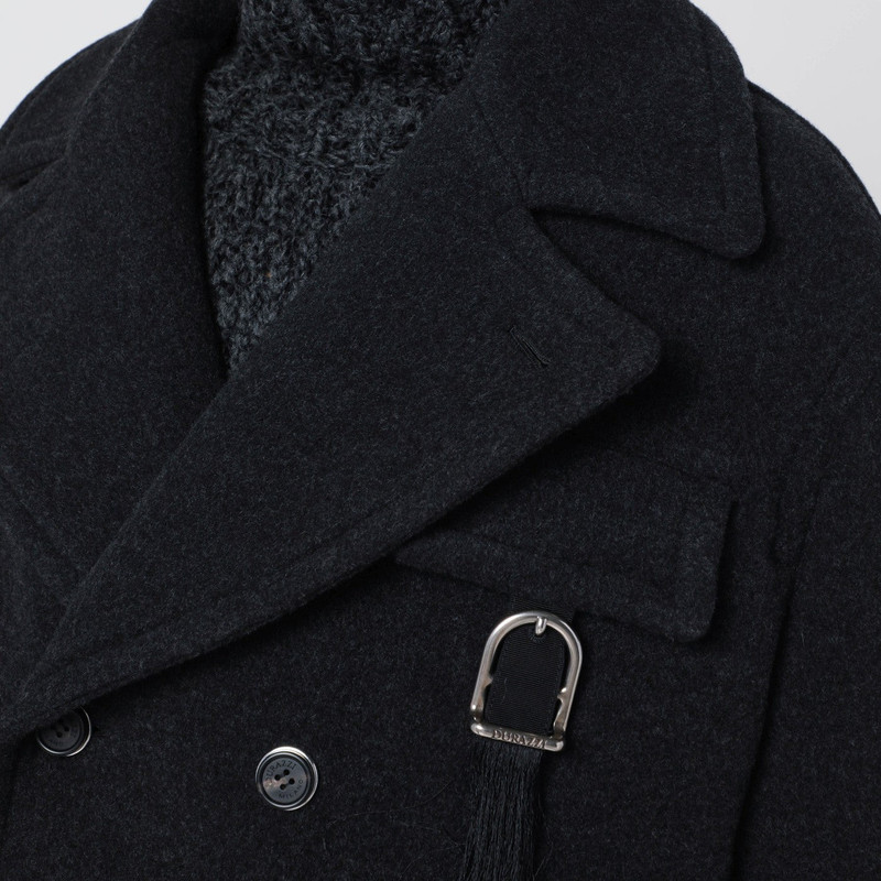 Dark grey mélange wool coat 4
