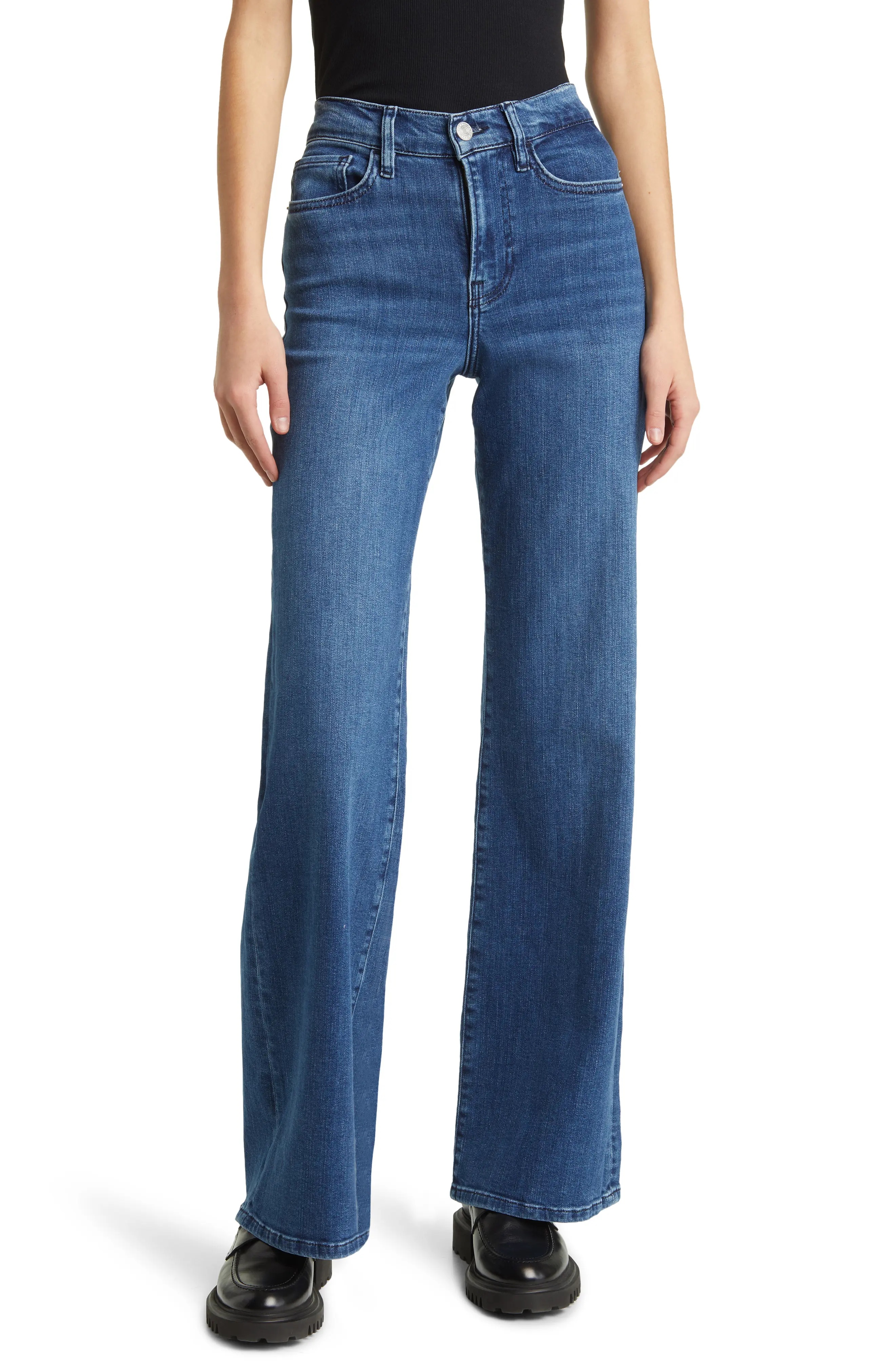 Le Slim Palazzo Ankle Jeans - 1