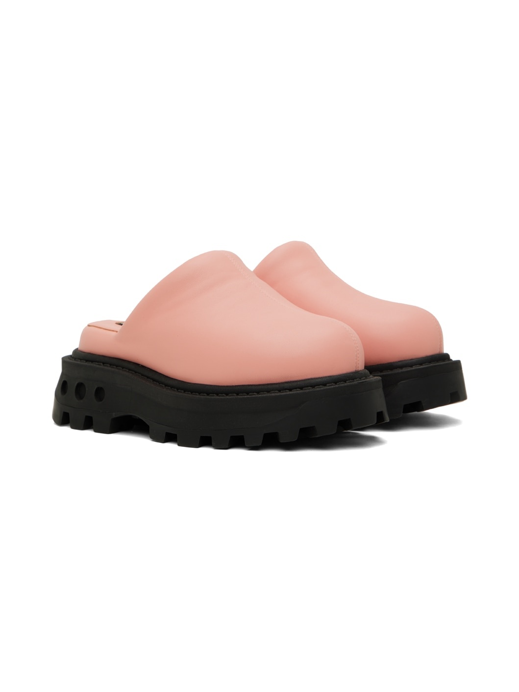 Pink Grip Bubble Clogs - 4