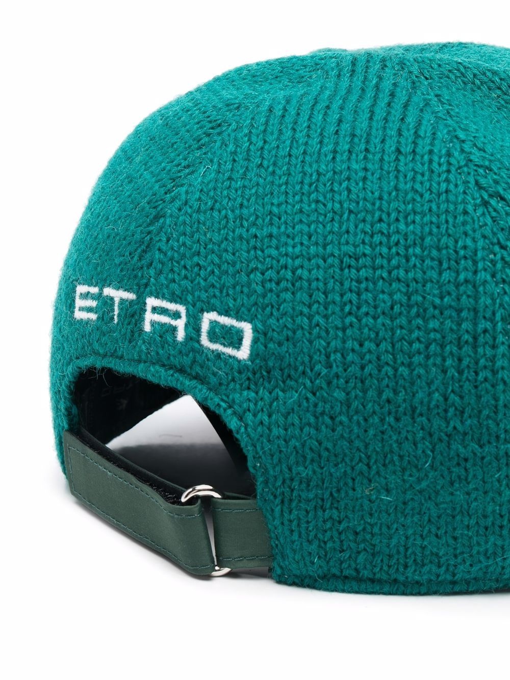 embroidered logo knit cap - 2