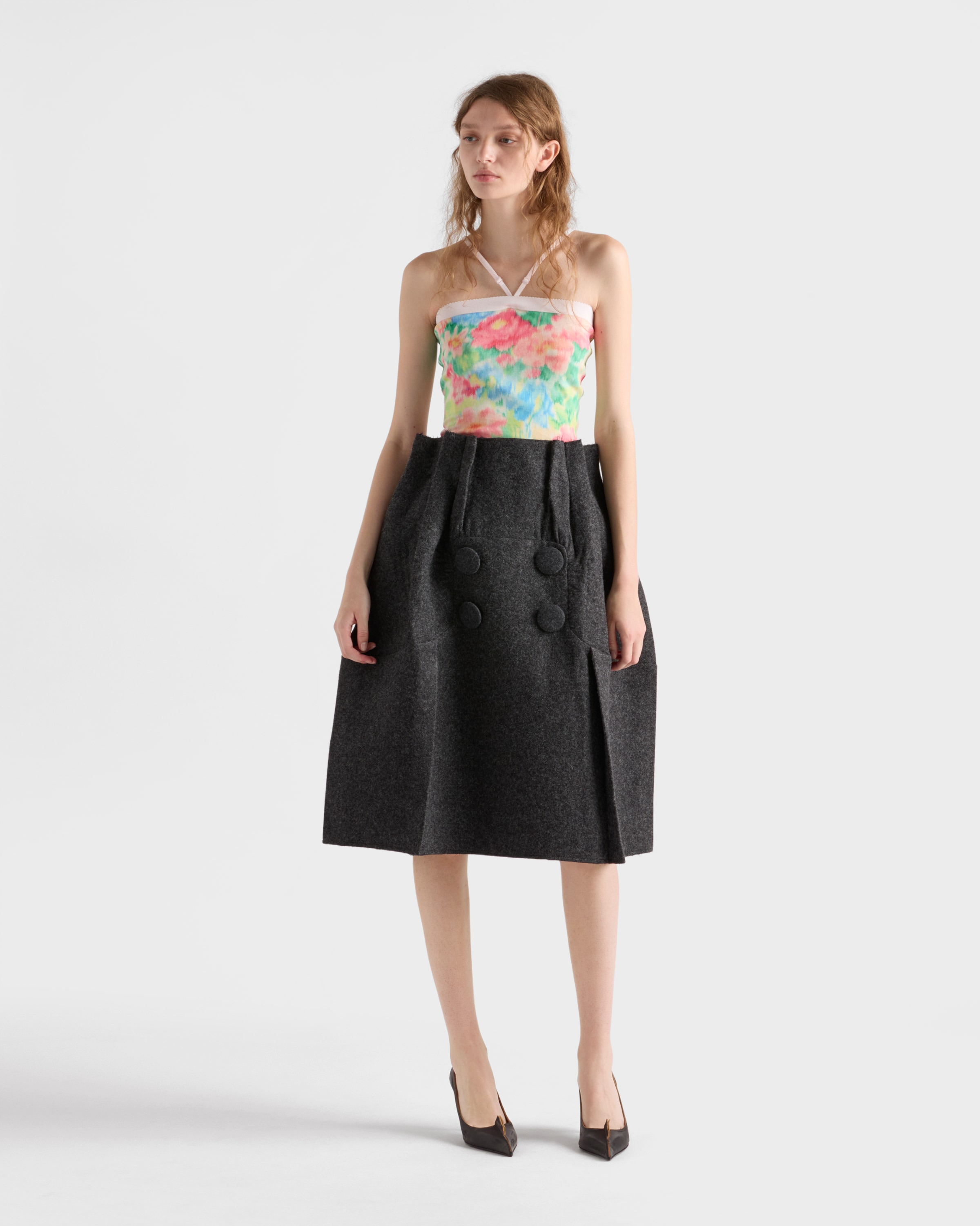 Shetland wool midi skirt - 2