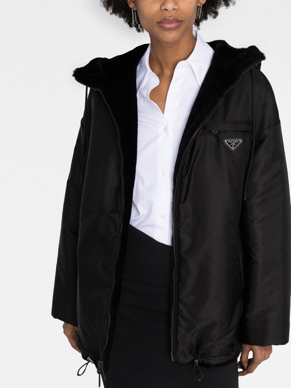 reversible shearling jacket - 5