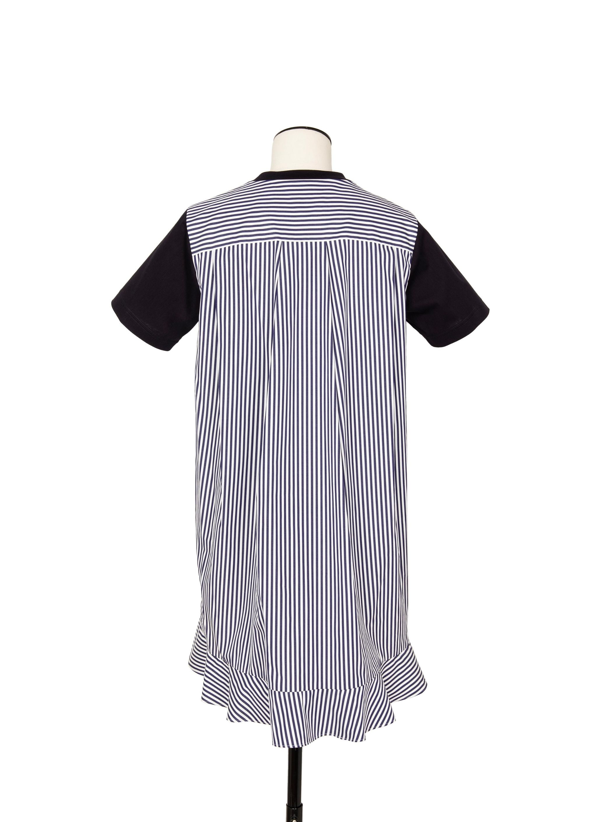 Cotton Poplin x Cotton Jersey Dress - 4