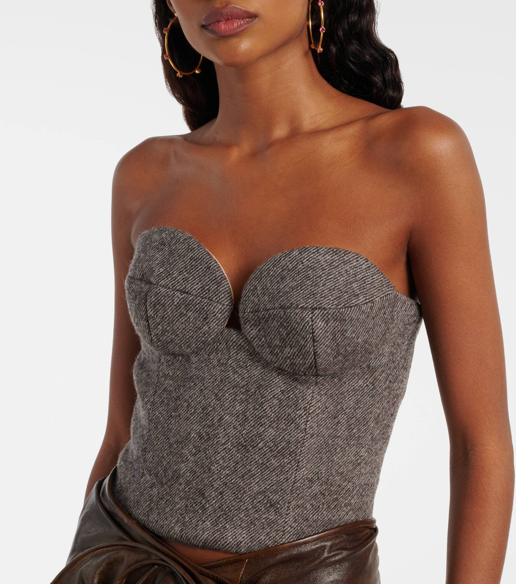 Wool-blend corset - 4