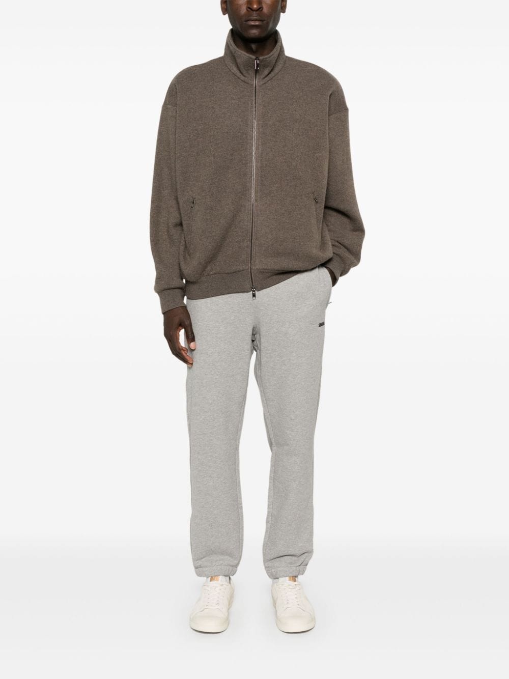 rubberised-logo track pants - 2