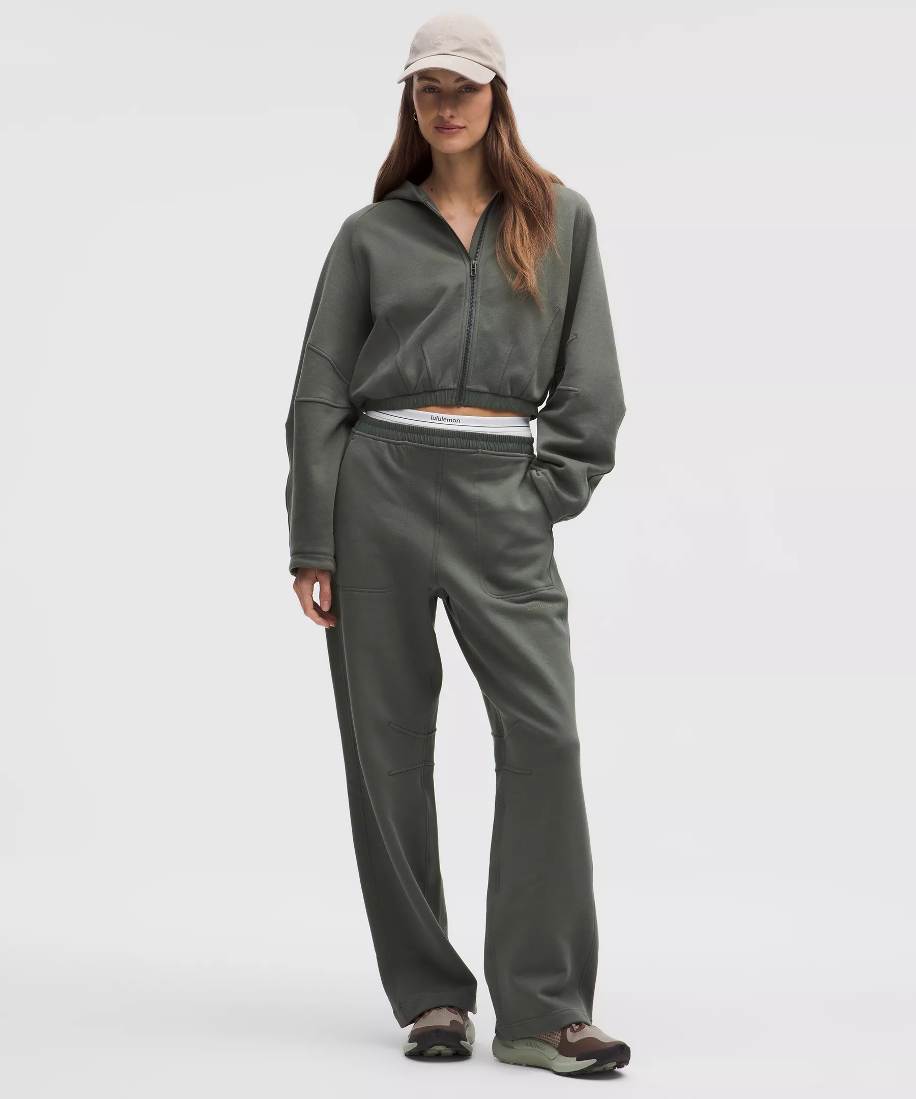 Loungeful Relaxed-Fit Full-Zip Cropped Hoodie - 2