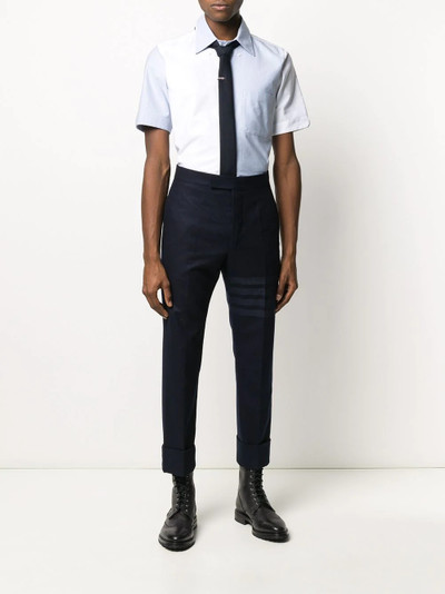 Thom Browne straight-fit oxford shirt outlook