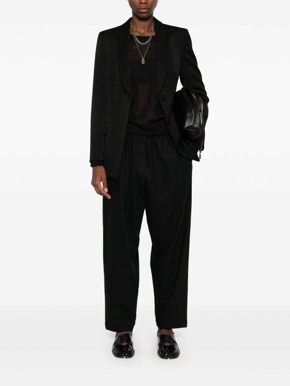 wool single-breasted blazer - 2