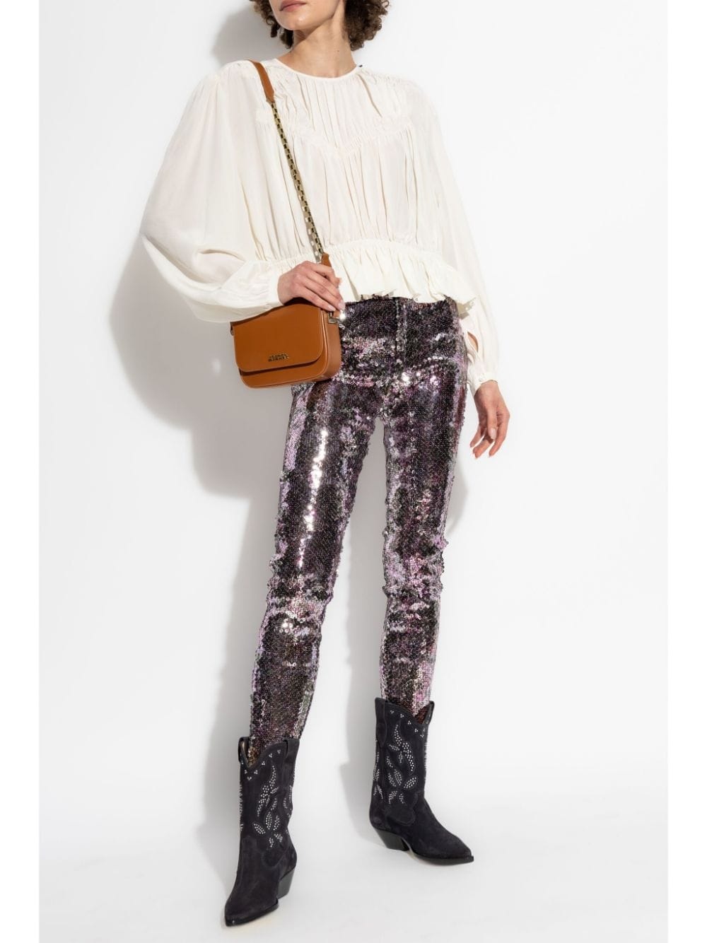 Gelina gathered blouse - 2