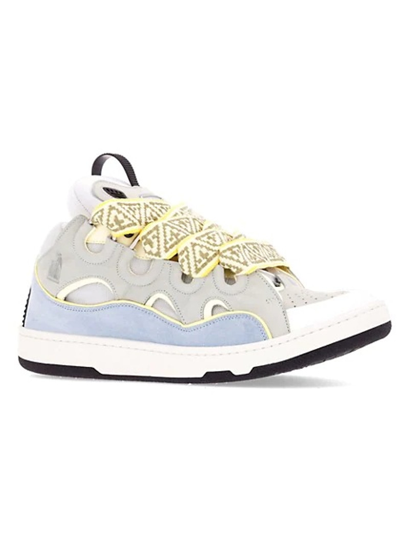 Curb Chunky Leather Sneakers - 1
