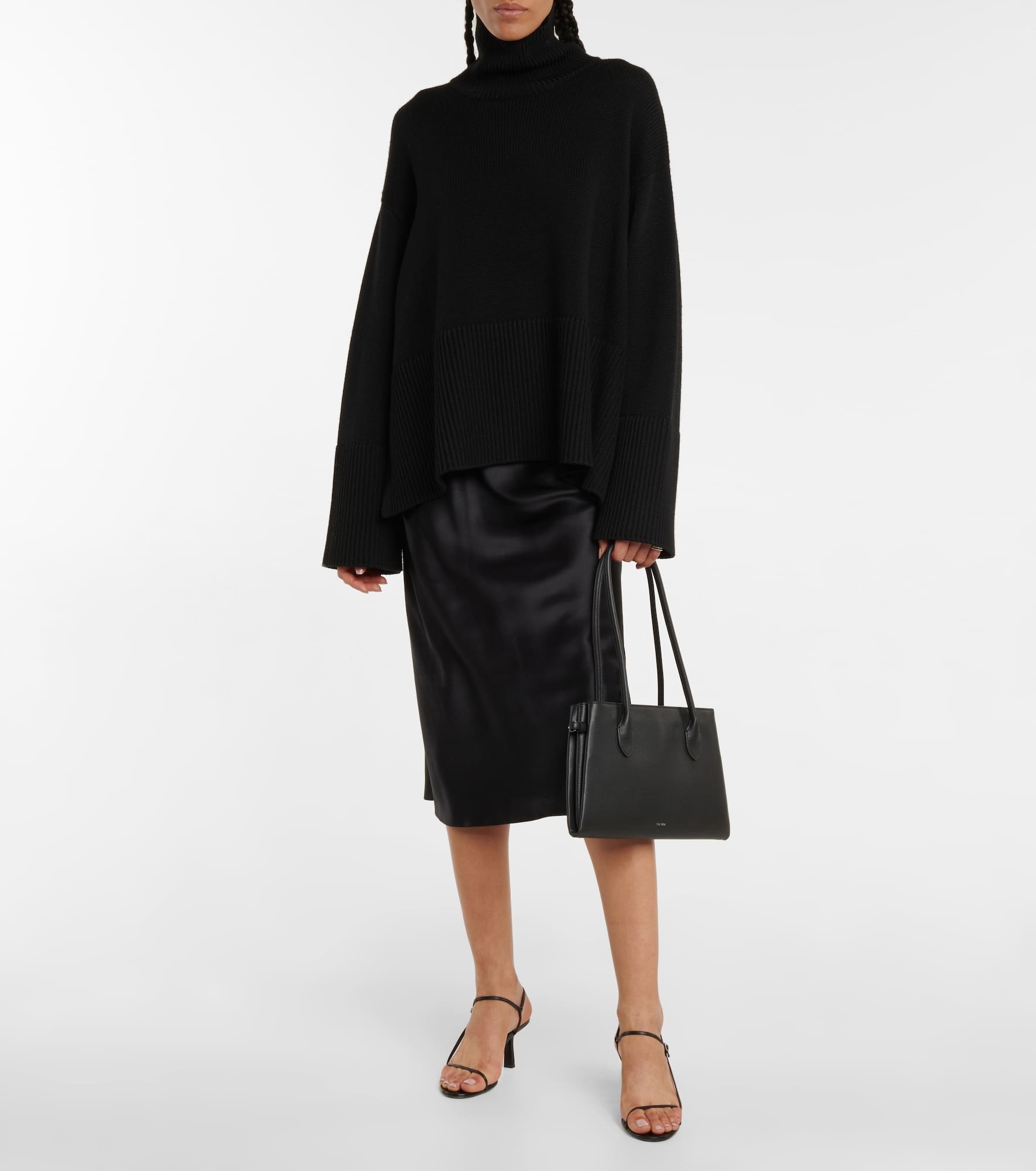 Isaak silk satin midi-skirt - 2