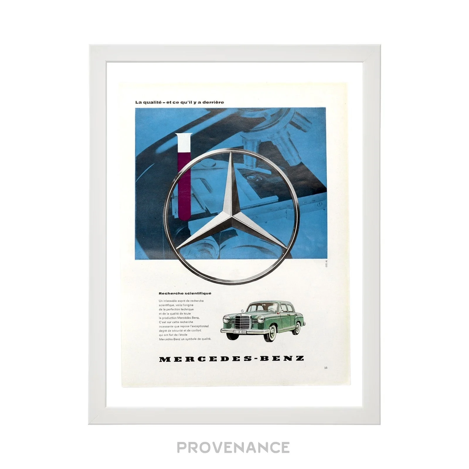 Mercedes-Benz Antique Vintage Newsprint Ad - Star Car - 1