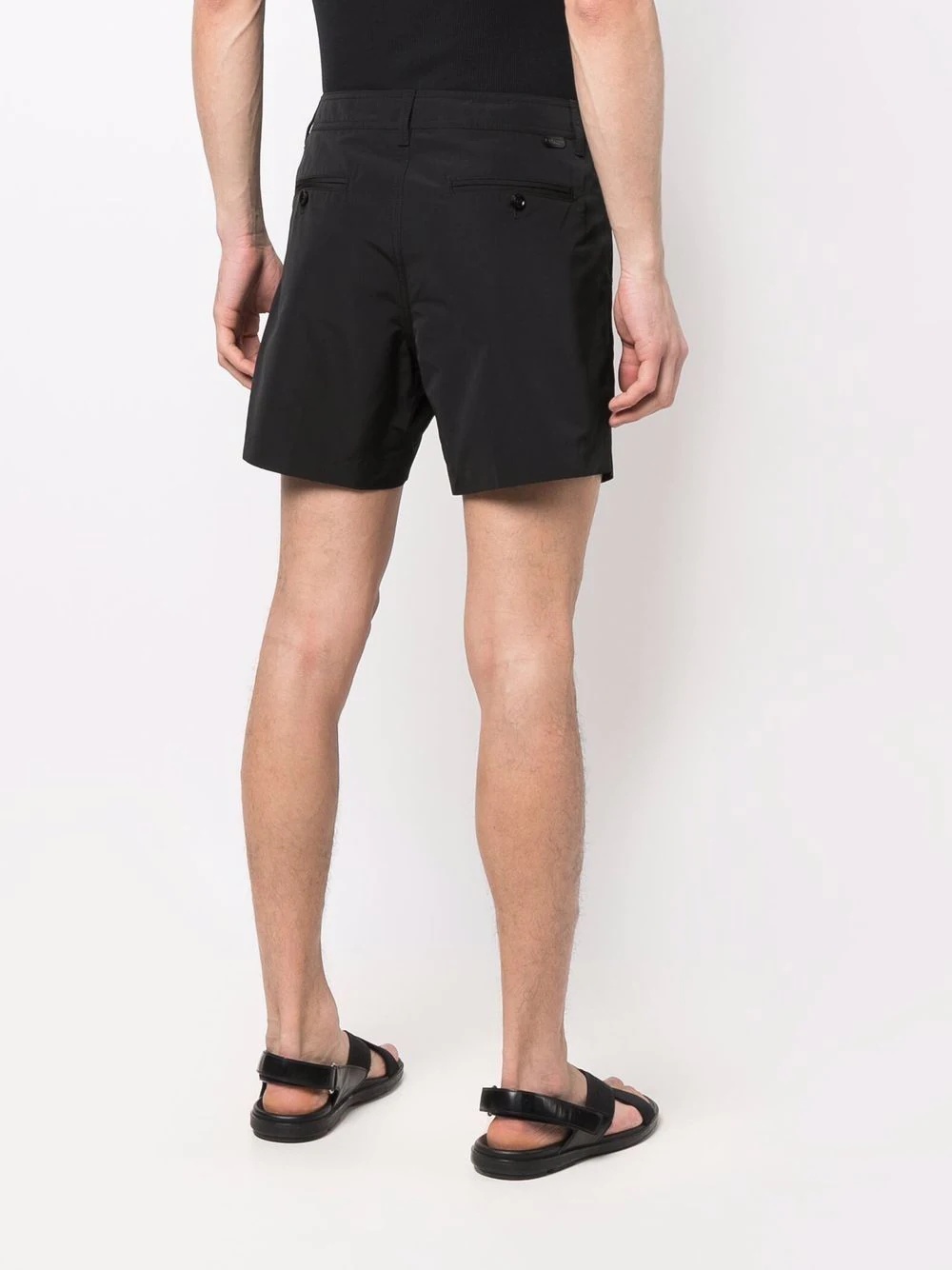 mid-rise straight shorts - 4