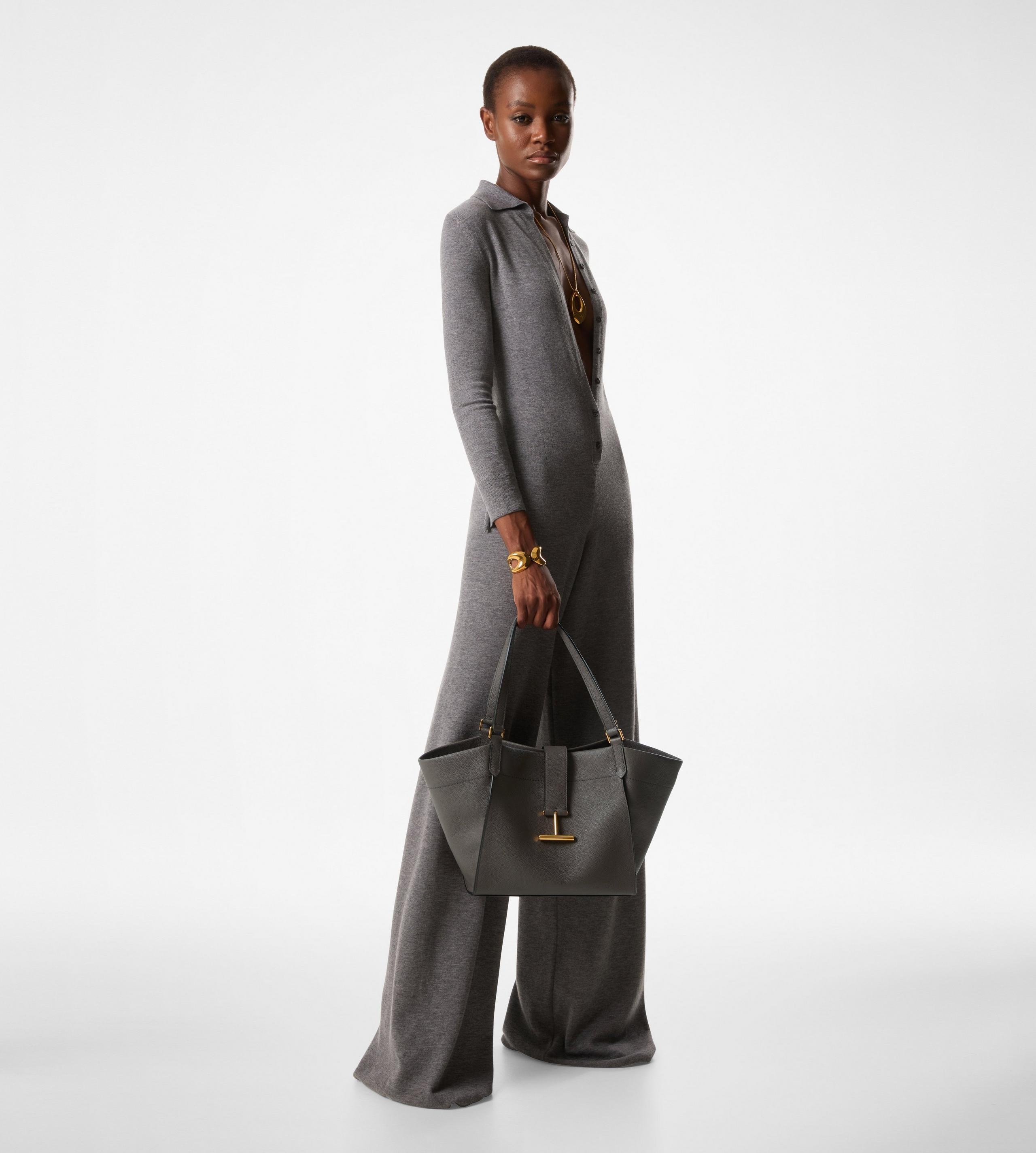 GRAIN LEATHER TARA MEDIUM TOTE - 5