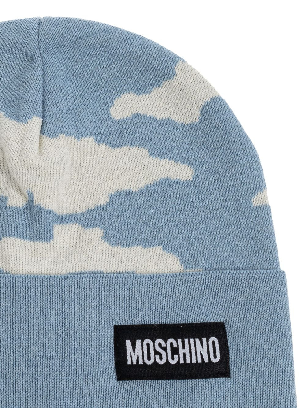 cloud-print wool beanie - 3