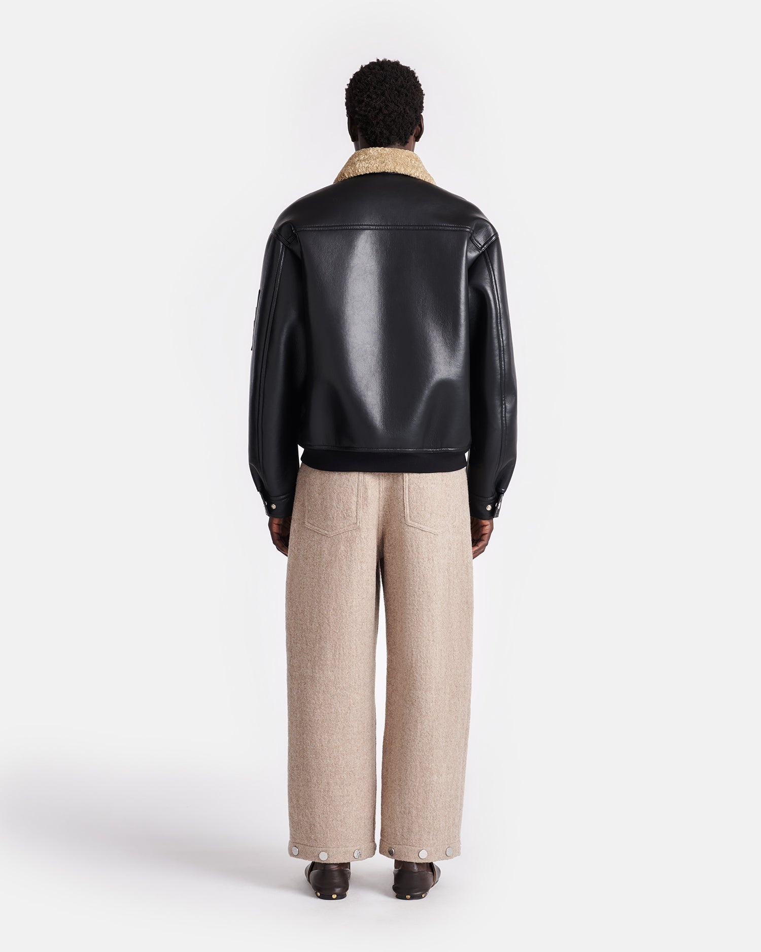 Bonded Shearling Flight Jacket - 7