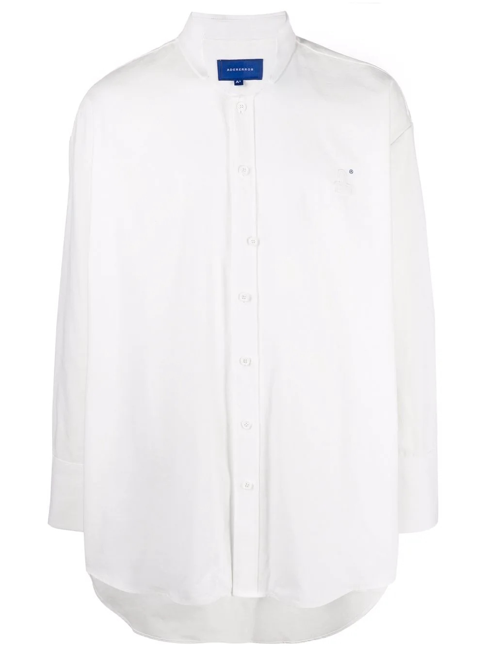 cut out collar shirt - 1