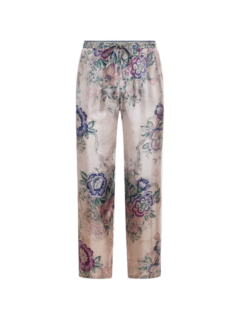 floral-print trousers 1
