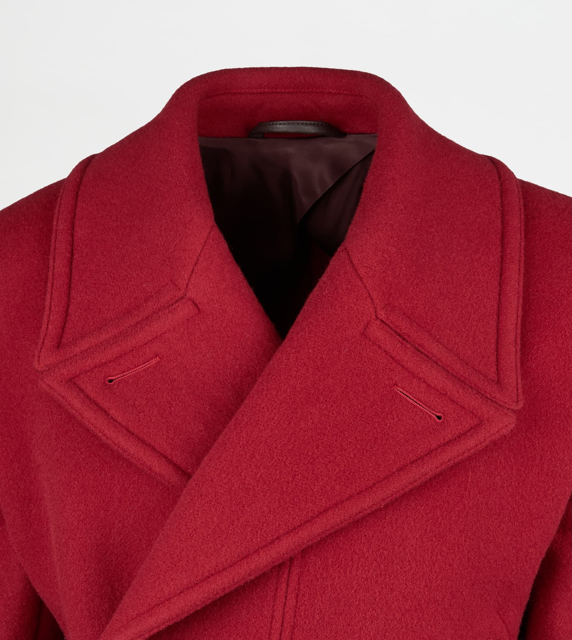 COAT IN WOOL - RED - 7