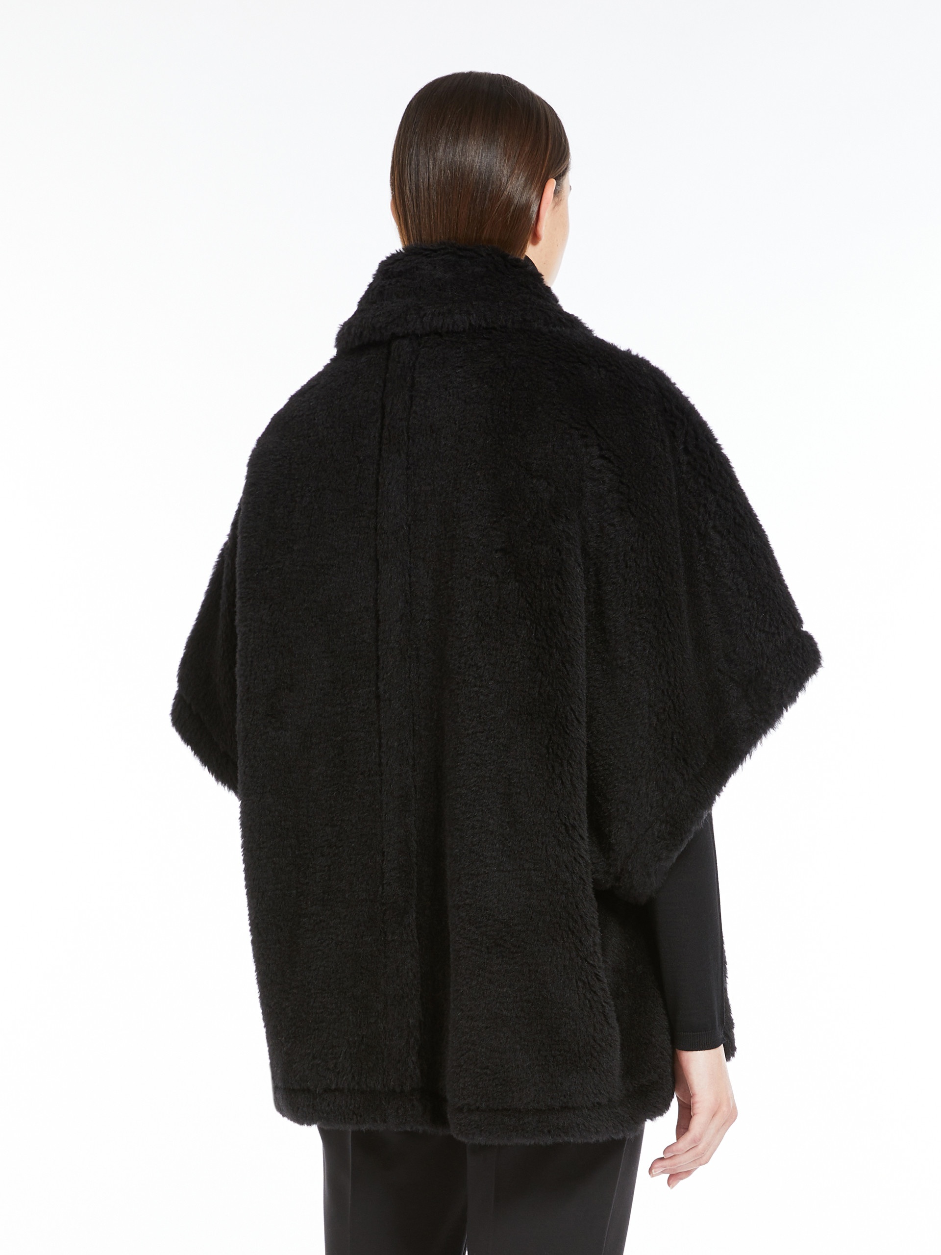 TEBE1 Teddy fabric short cloak - 4