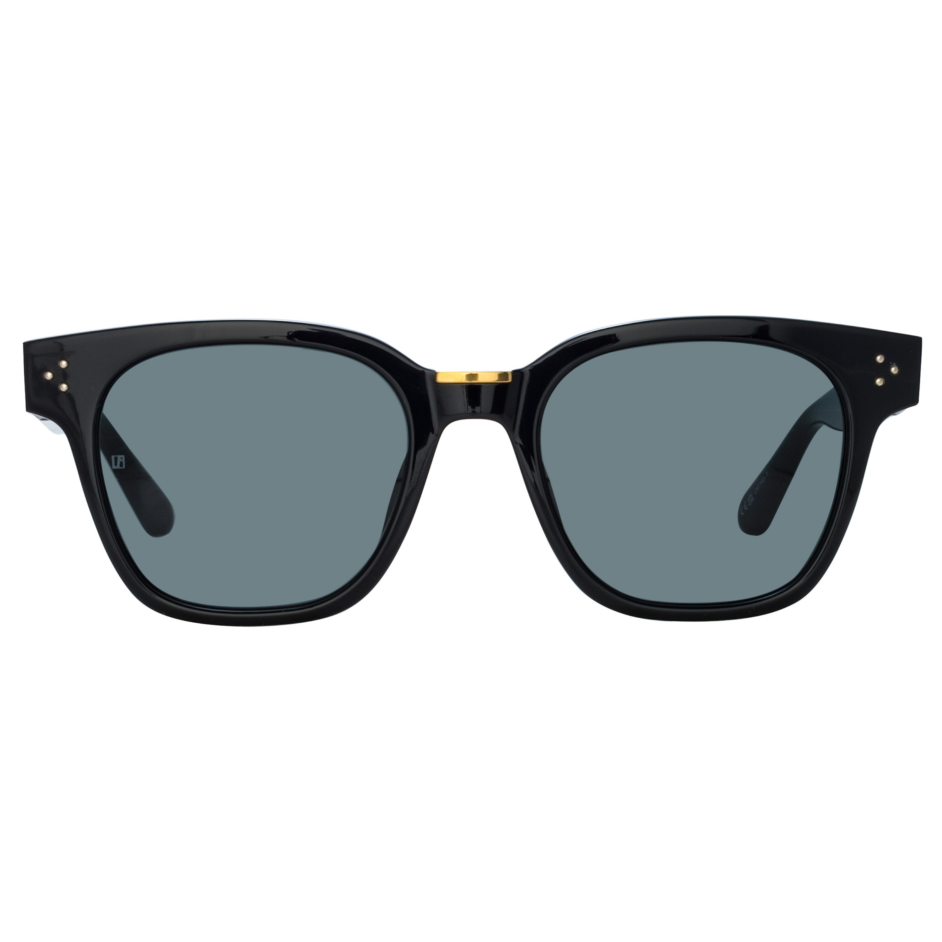 SANCHEZ D-FRAME SUNGLASSES IN BLACK - 1