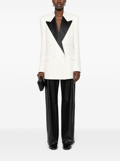 Stella McCartney contrasting-panel double-breasted blazer outlook