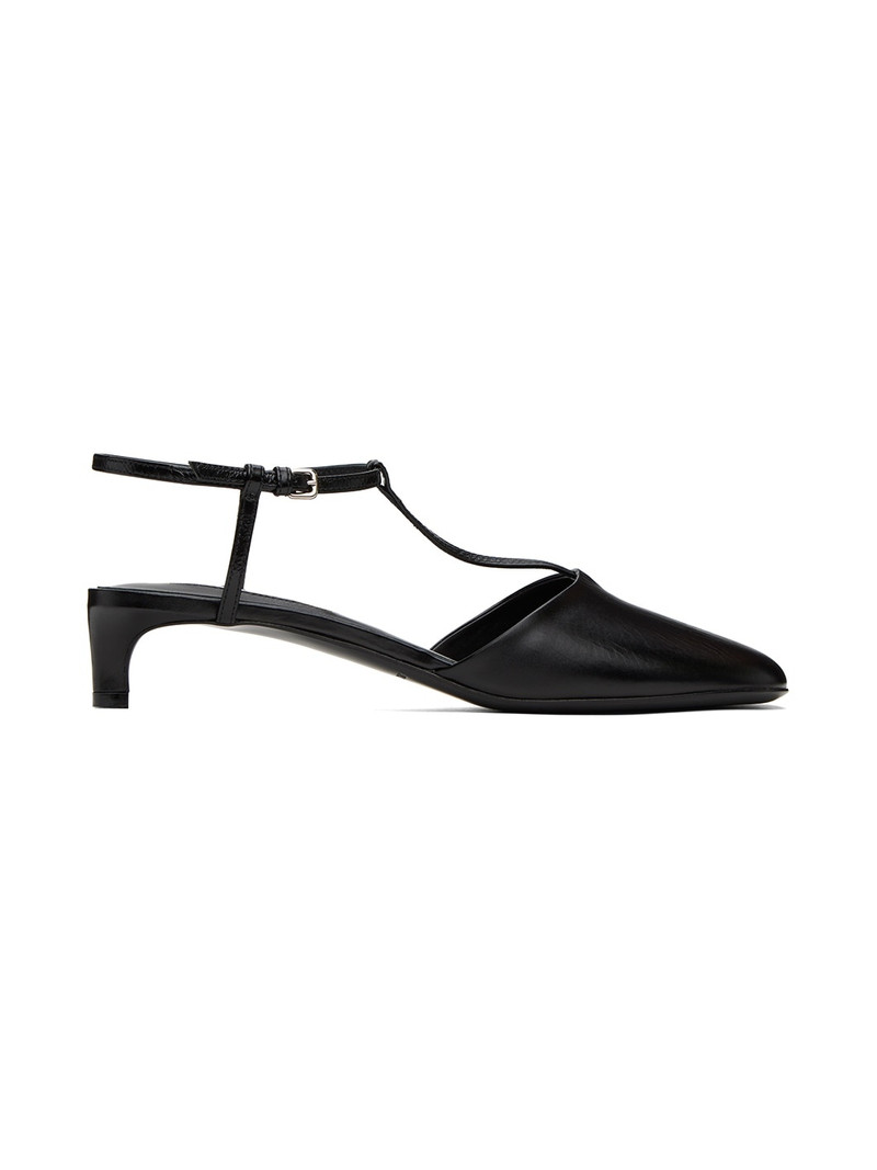 Black High Heeled Sandals 1