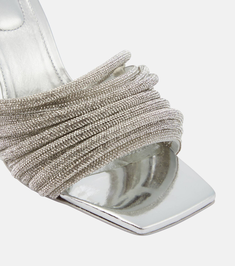 Lena crystal-embellished mules 6