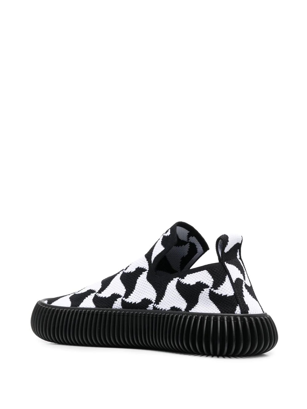 geometric-weave slip-on sneakers - 3