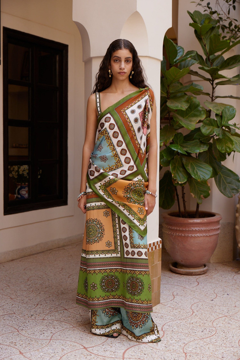 Contina Tiles Silk Scarf 3