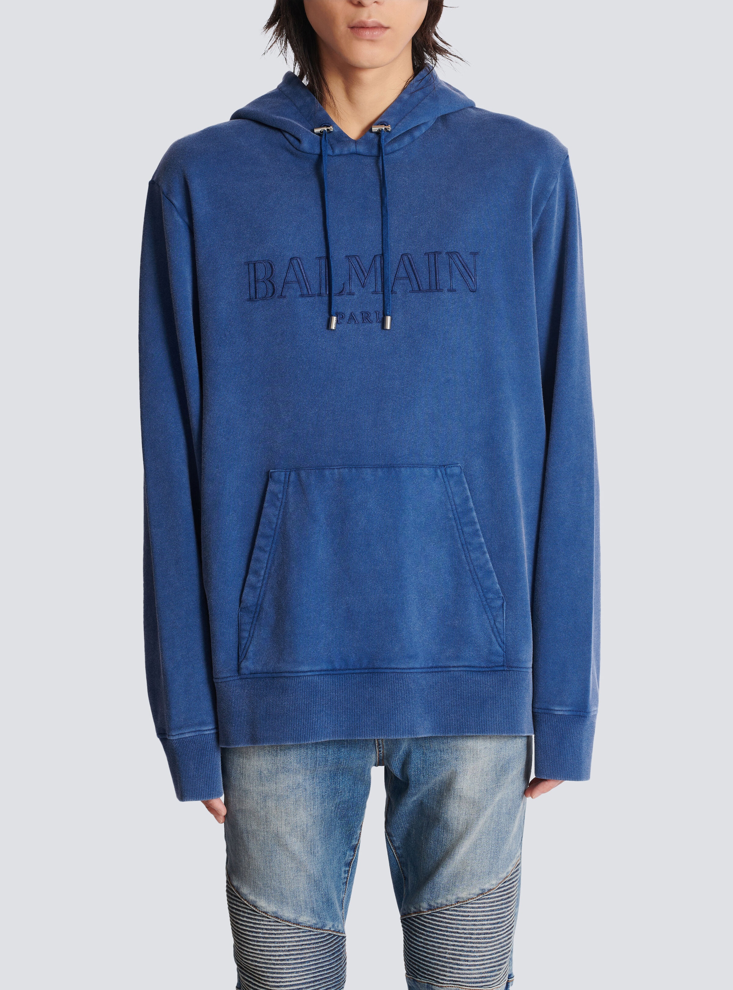 Vintage Balmain embroidered hoodie - 5