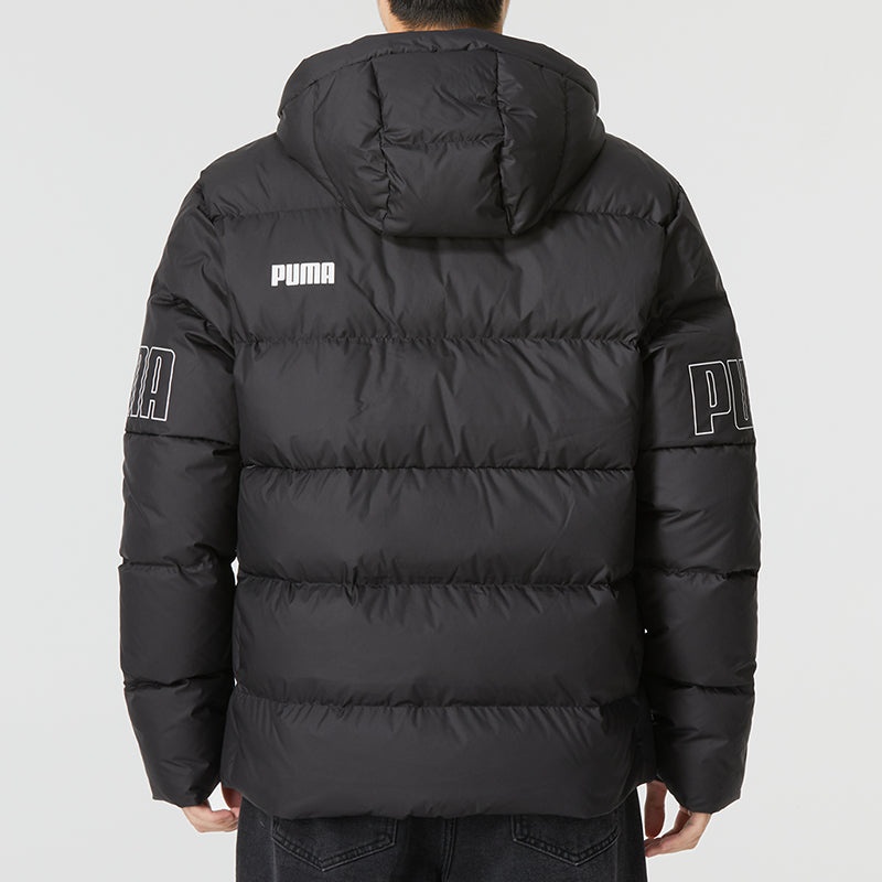 PUMA Power Hooded Down Puffer Jacket 'Black' 676032-01 - 4