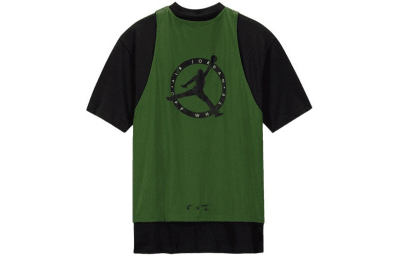 Jordan Air Jordan x Off-White Short-Sleeve Top 'Forest Green' CV3518-361 outlook