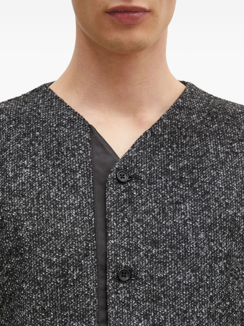 button-fastening pocket cardigan - 4