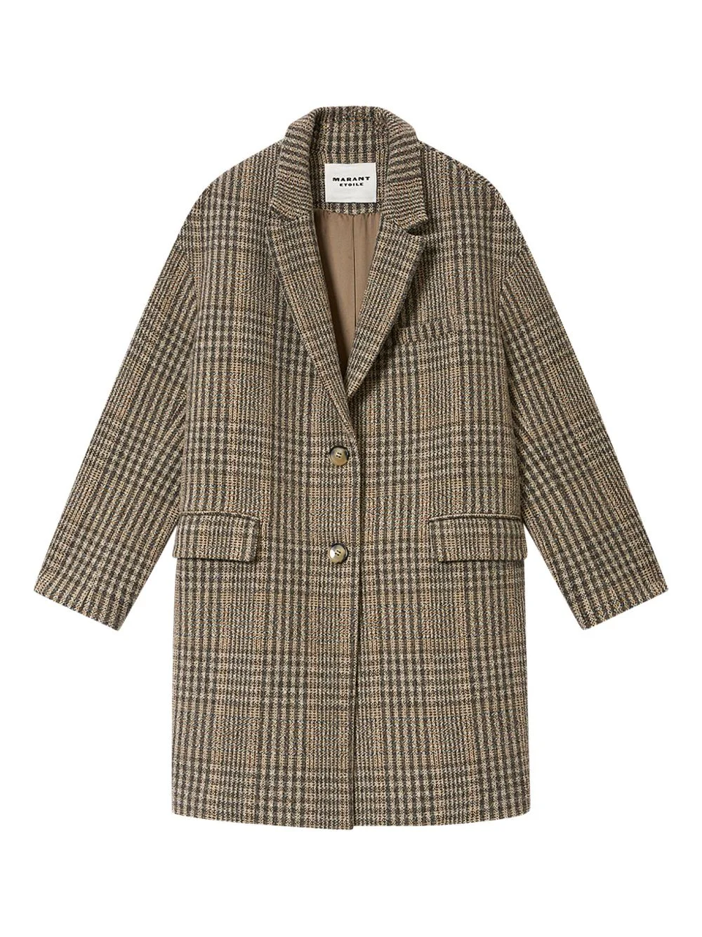 Limiza check button coat - 1