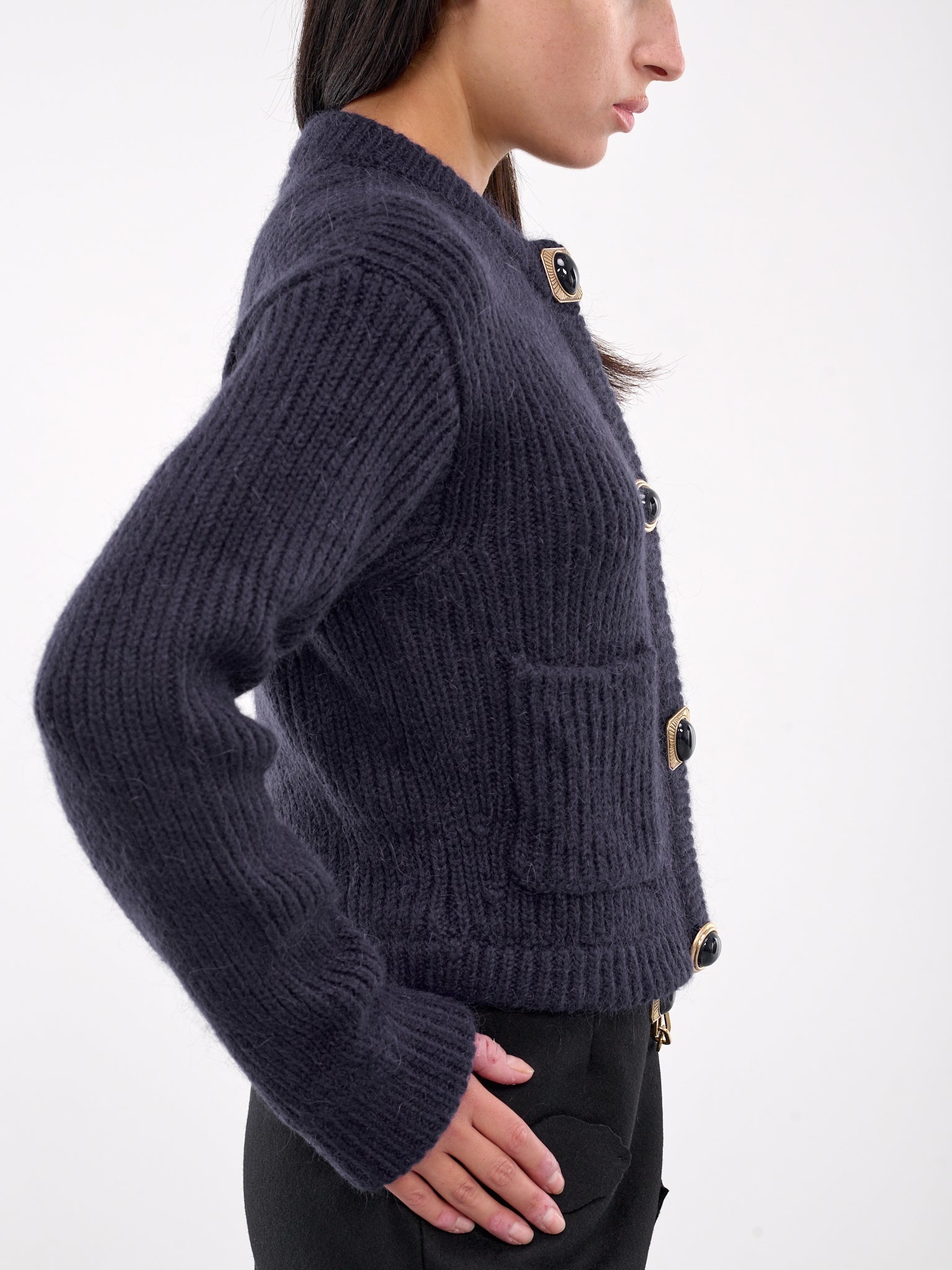 Gemstone Button Cardigan - 4