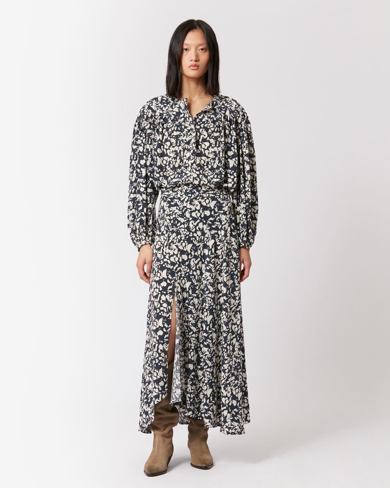 SAKURA MIDI SILK SKIRT - 2